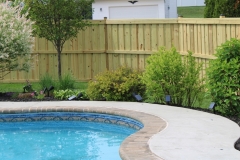 Privacy fence around a pool in Bel Air, MD