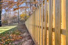 Wood shadowbox fence in Aberdeen, MD