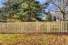 Wood picket fence in Bel Air, MD