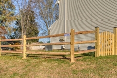 Split-Rail fence with a 4ft gate