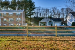 Fence line on edge of property in Rising Sun, MD
