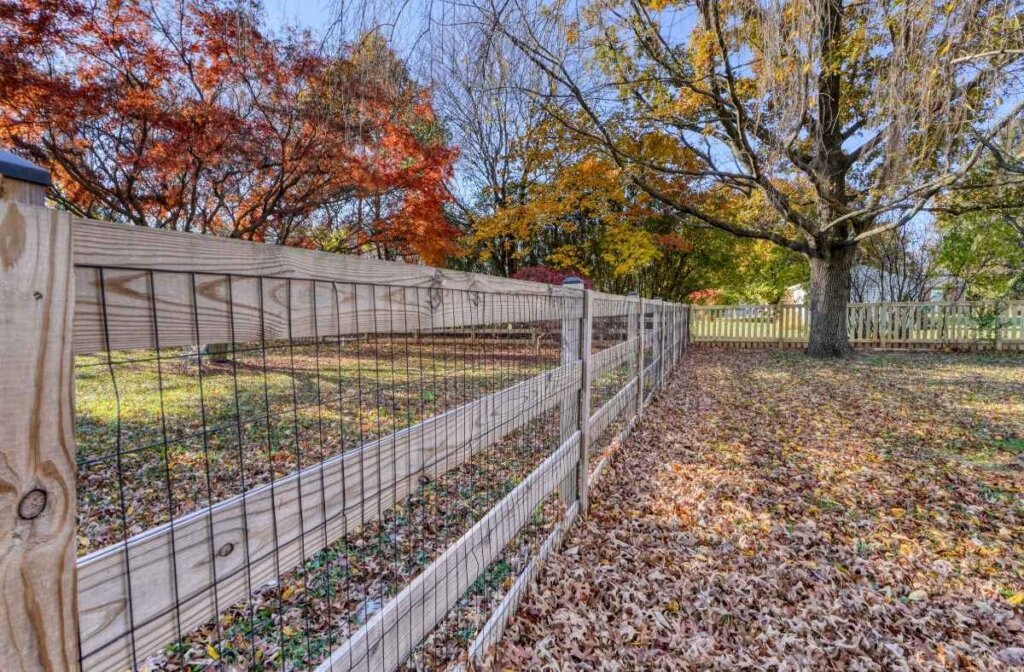 3-rail paddock fence for neighbor privacy