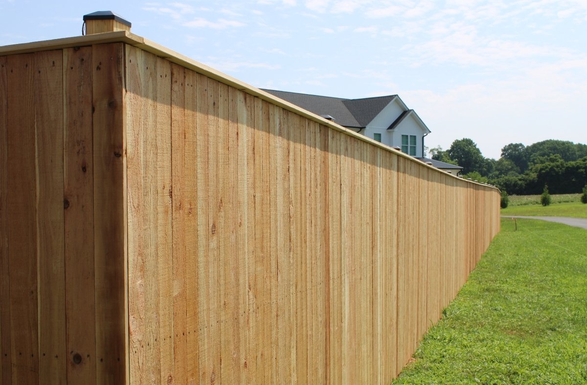 cedar privacy fence in Jarrettsville, Maryland
