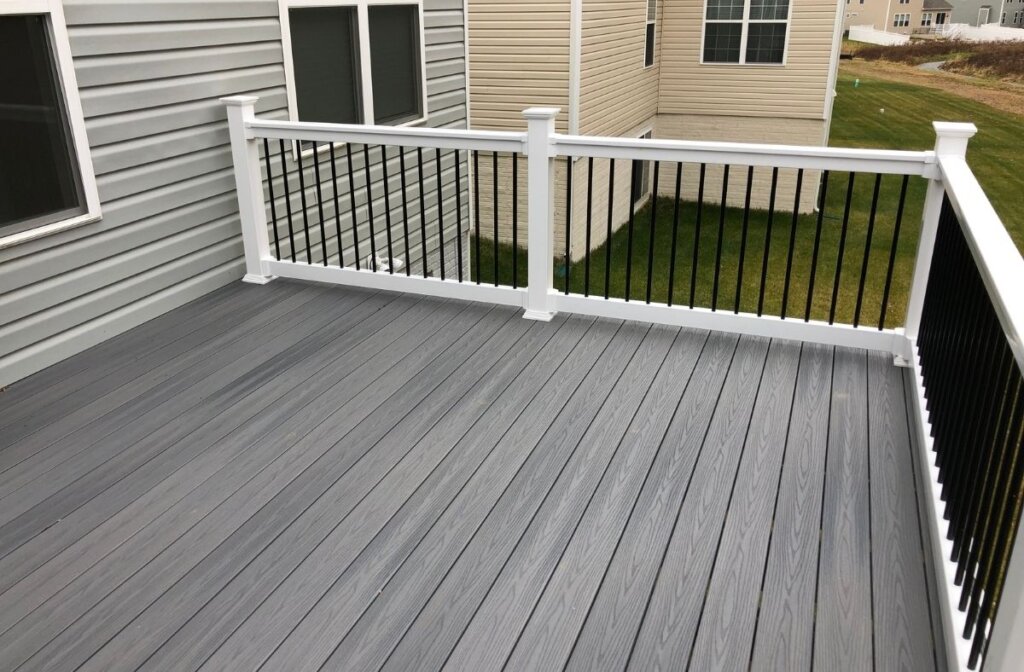 grey fiberon deck completed project
