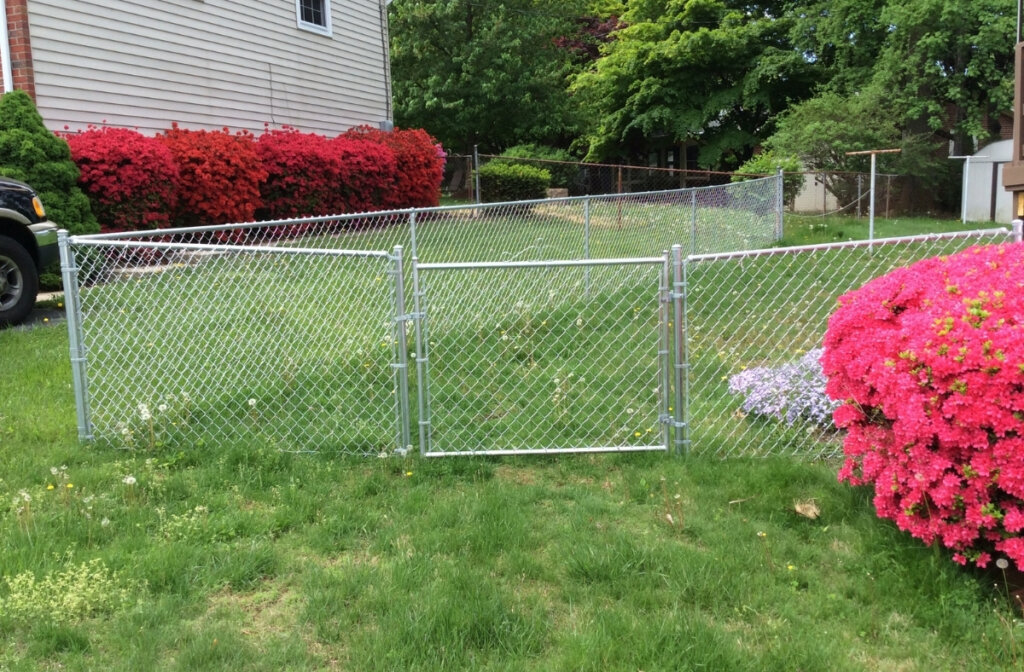 residential chain-link fence in Baltimore County