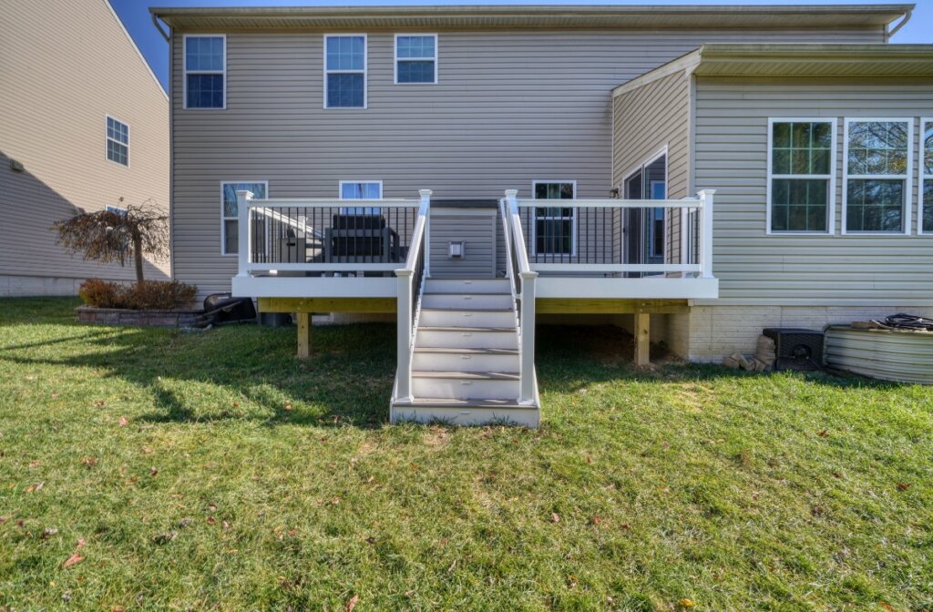 white composite deck