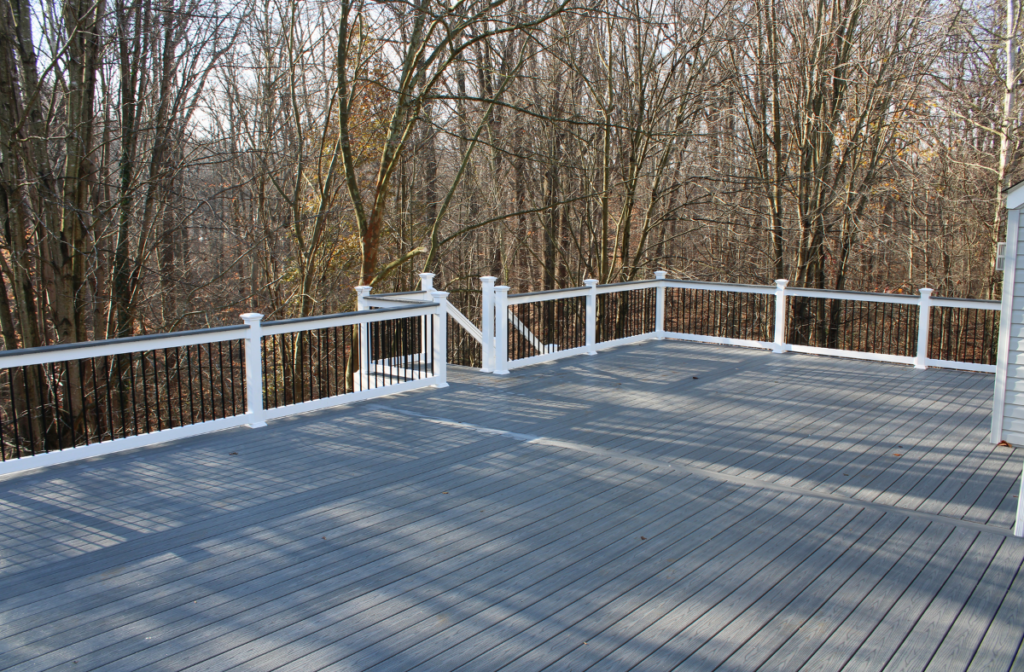 Gray Fiberon Deck installation in Jarrettsville