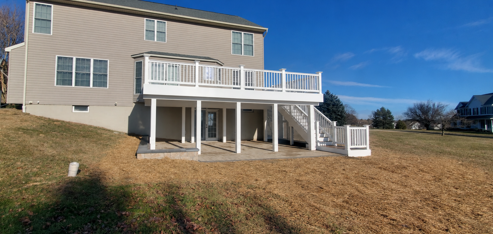 Completed Deck and Patio Installation
